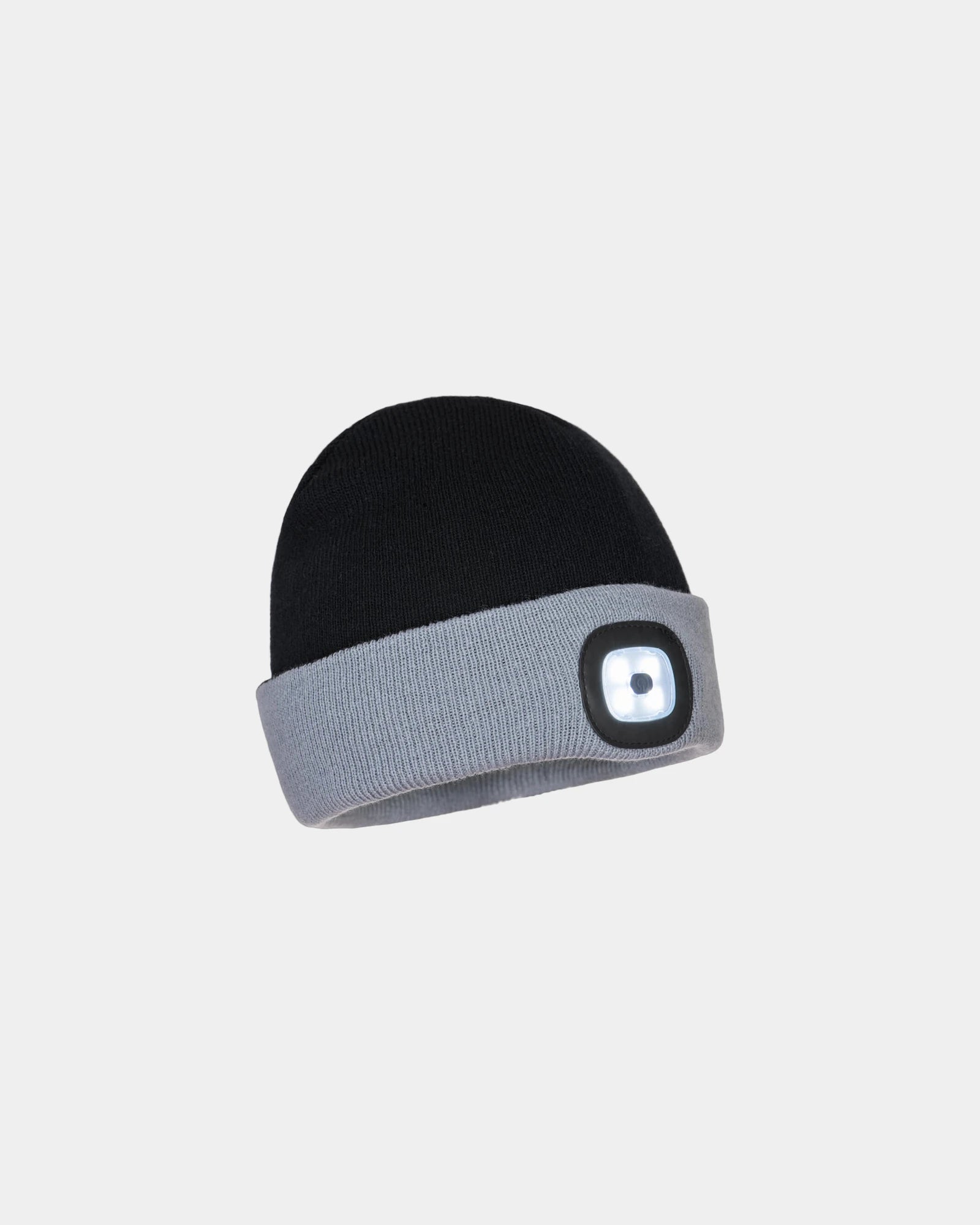 Promotional rechargeable LED beanie Portwest - Black-Sky Blue