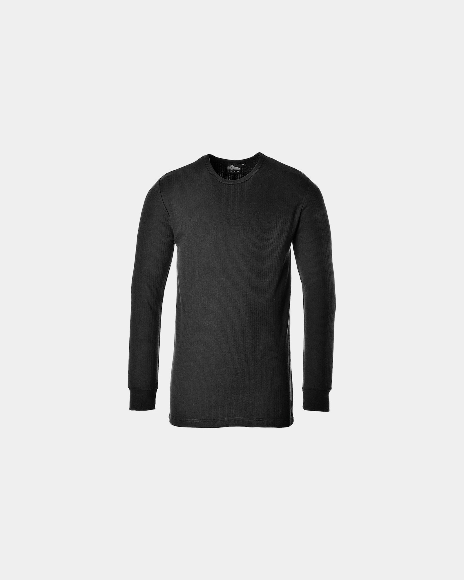 Custom thermal long sleeve T-shirt - Black-Sky Blue