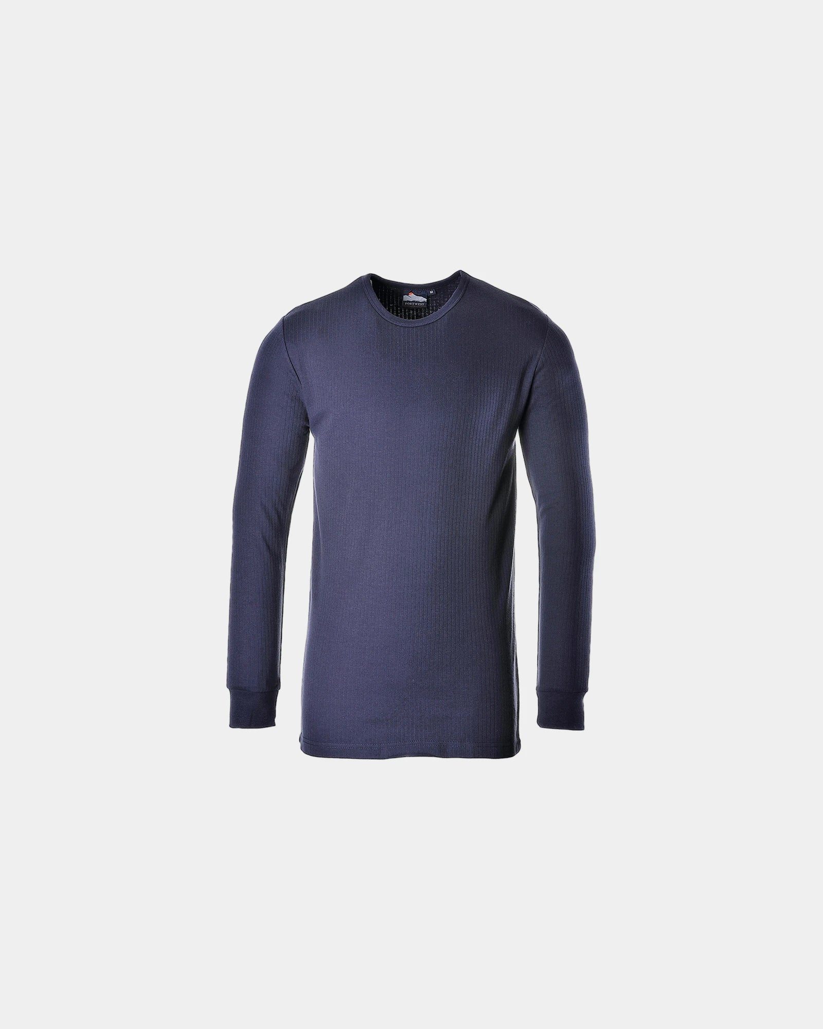 Custom thermal long sleeve T-shirt - Navy