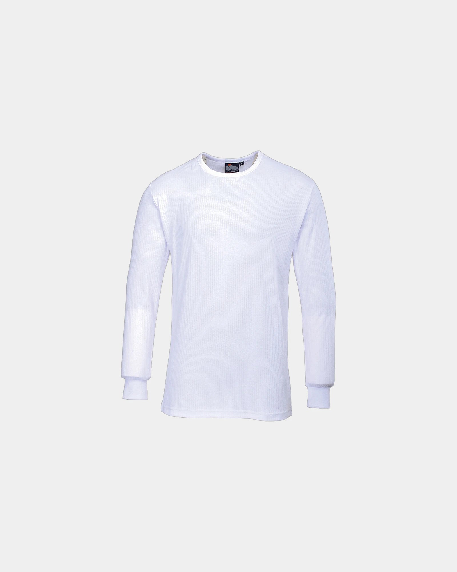 Custom thermal long sleeve T-shirt - White