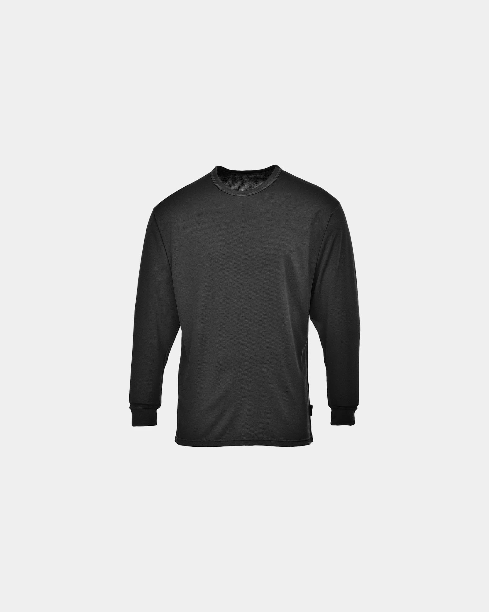 Custom thermal long sleeve baselayer T-shirt - Black-Sky Blue