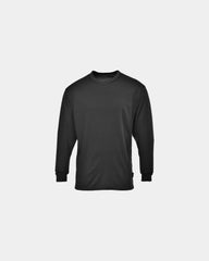 Custom thermal long sleeve baselayer T-shirt - Black-Sky Blue