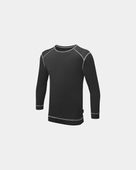 Promotional antibacterial base layer T-shirt - Black-Sky Blue