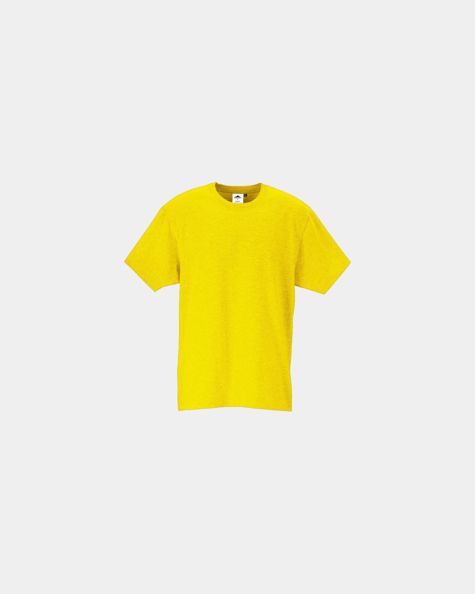 Custom premium cotton T-shirt for workwear - Yellow