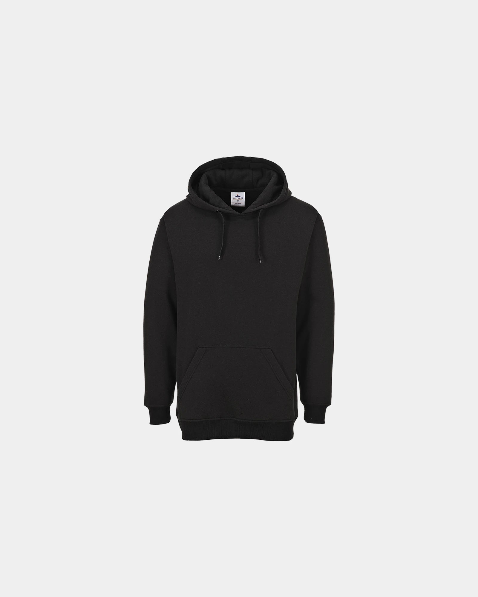 Custom polyester hoodie Roma - Black-Sky Blue