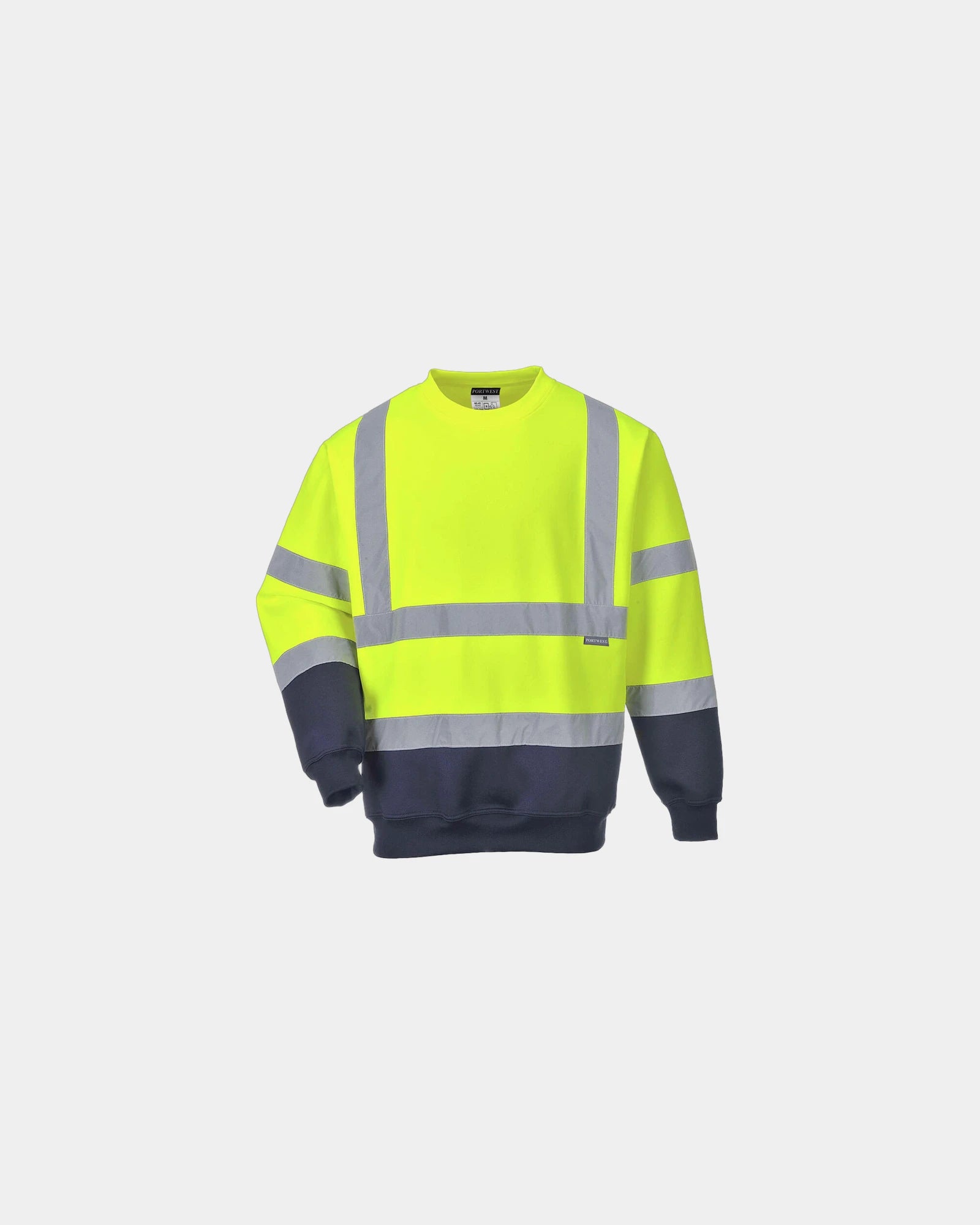 Promotional bicolored sweatshirt for businesses - Yellow-Navy