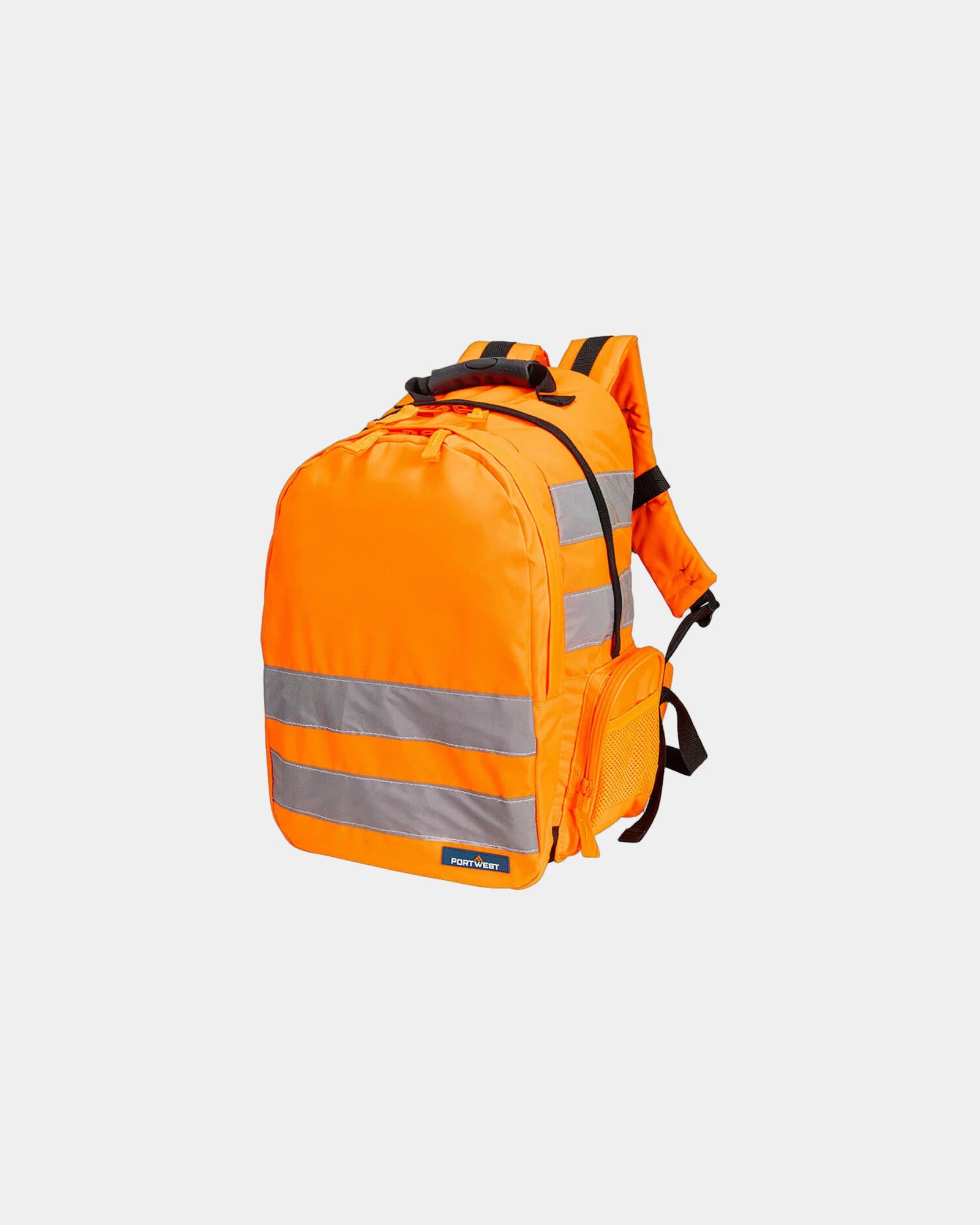 Promotional multi-pocket Hi-Vis backpack - Orange