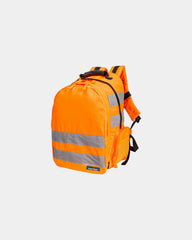 Promotional multi-pocket Hi-Vis backpack - Orange