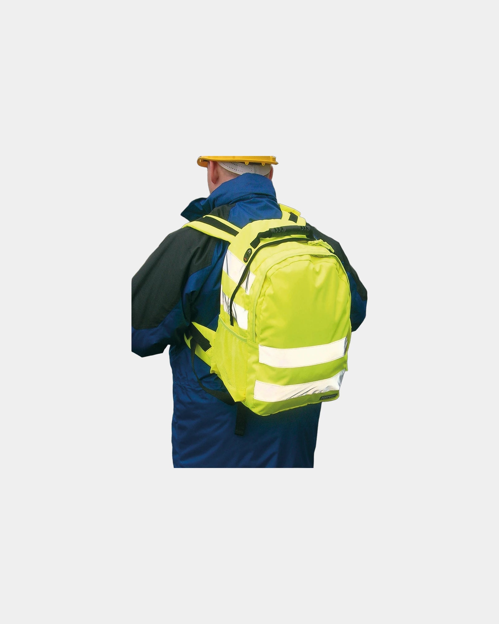 Promotional multi-pocket Hi-Vis backpack - Yellow