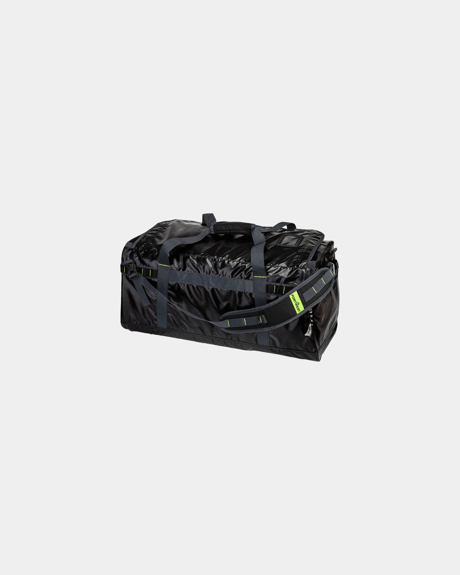Promotional waterproof 70L sports bag - Black-Sky Blue