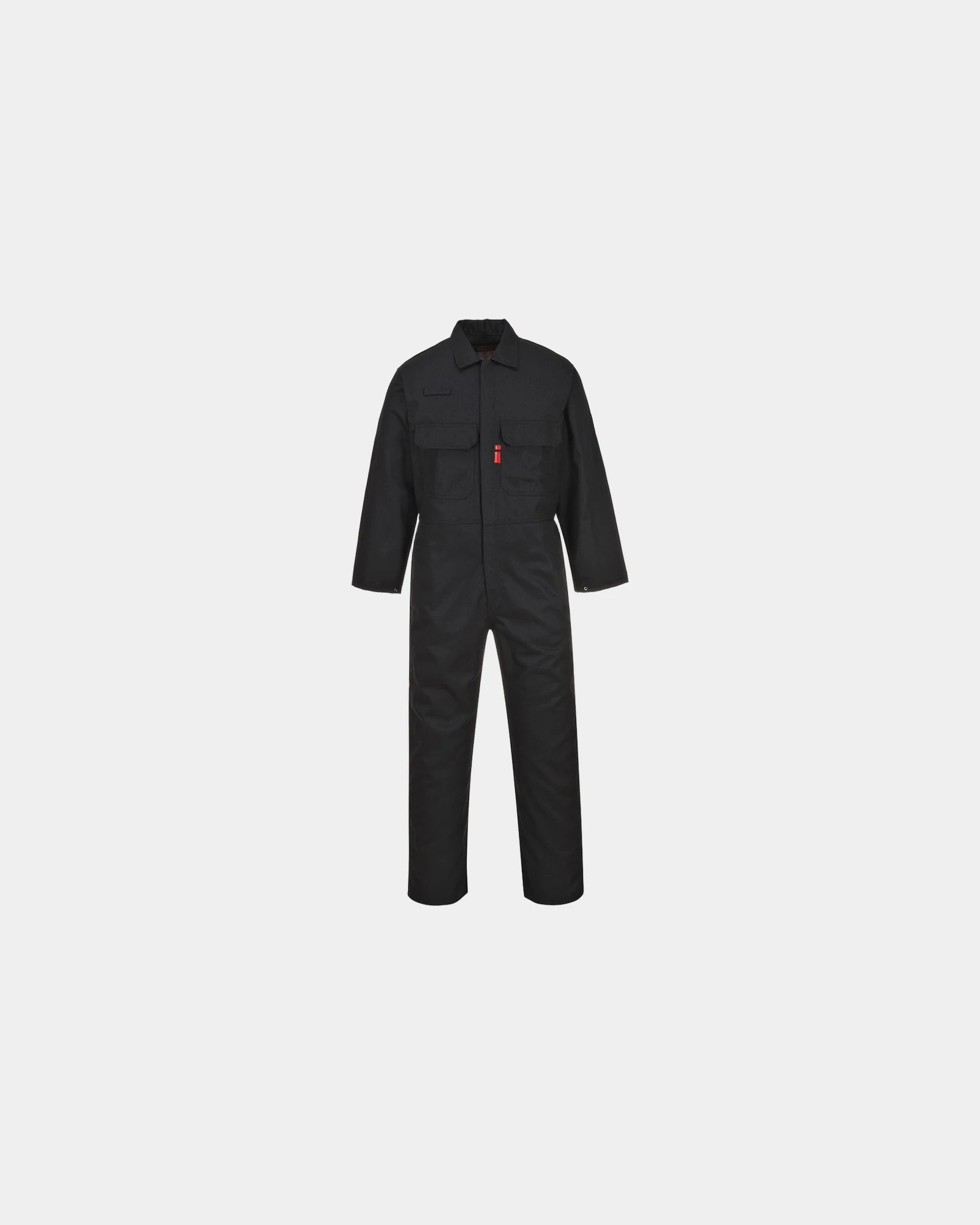 Promotional Bizweld protective coverall - Black-Sky Blue