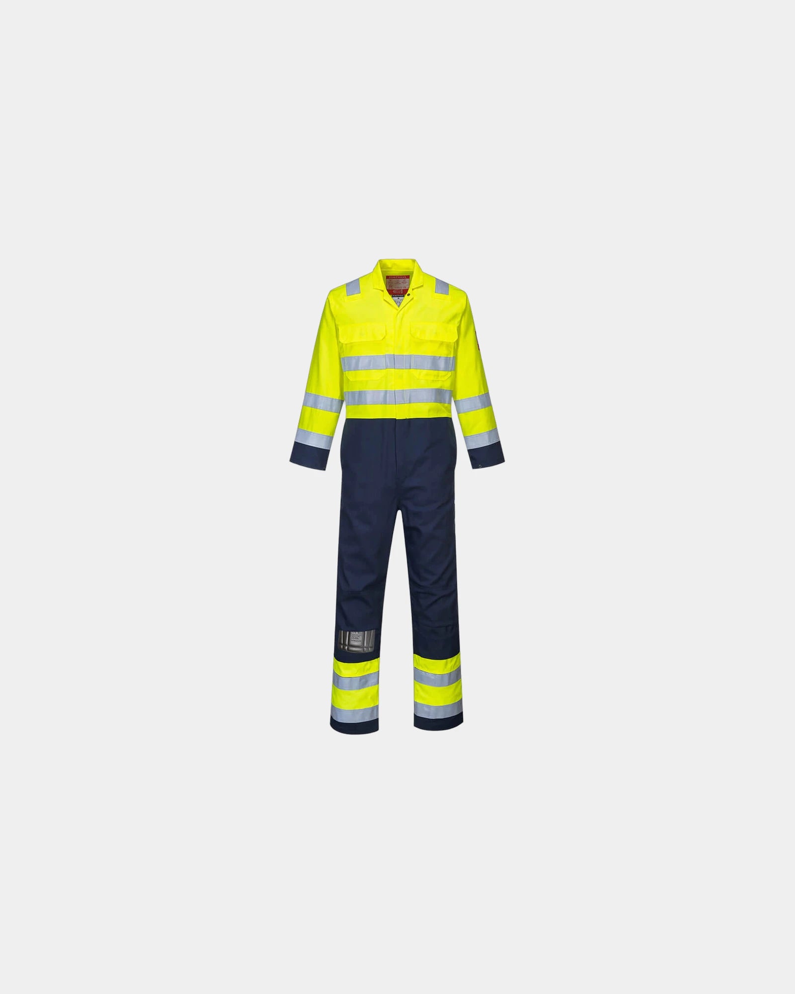 Promotional anti-static high-visibility coverall - Yellow-Navy