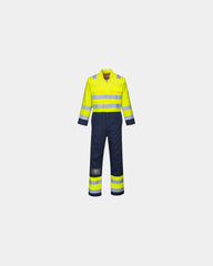 Promotional anti-static high-visibility coverall - Yellow-Navy