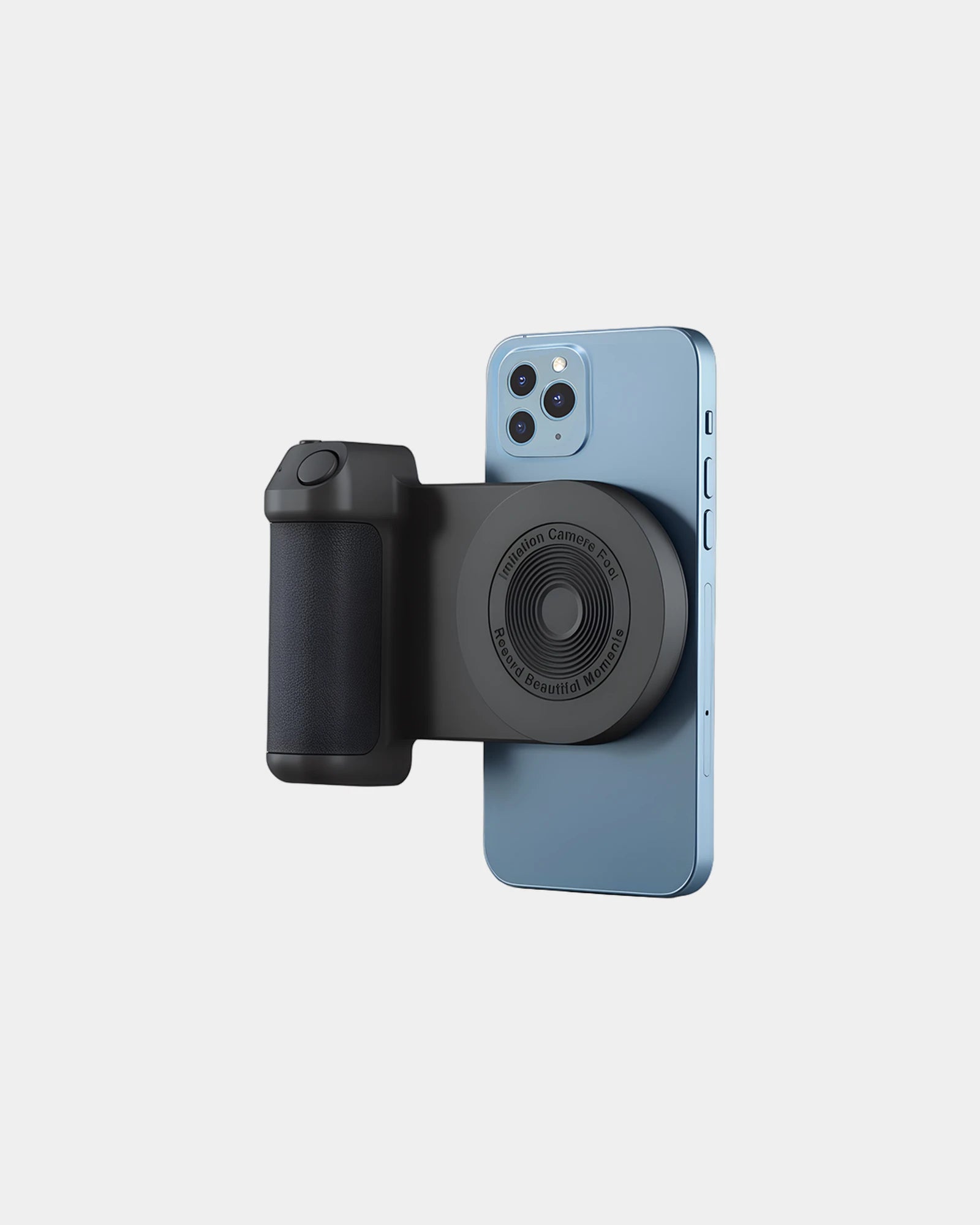 Custom smartphone charger and selfie holder Bluetech - Black