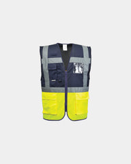 Promotional high-visibility vest Paris Executive - Yellow-Navy