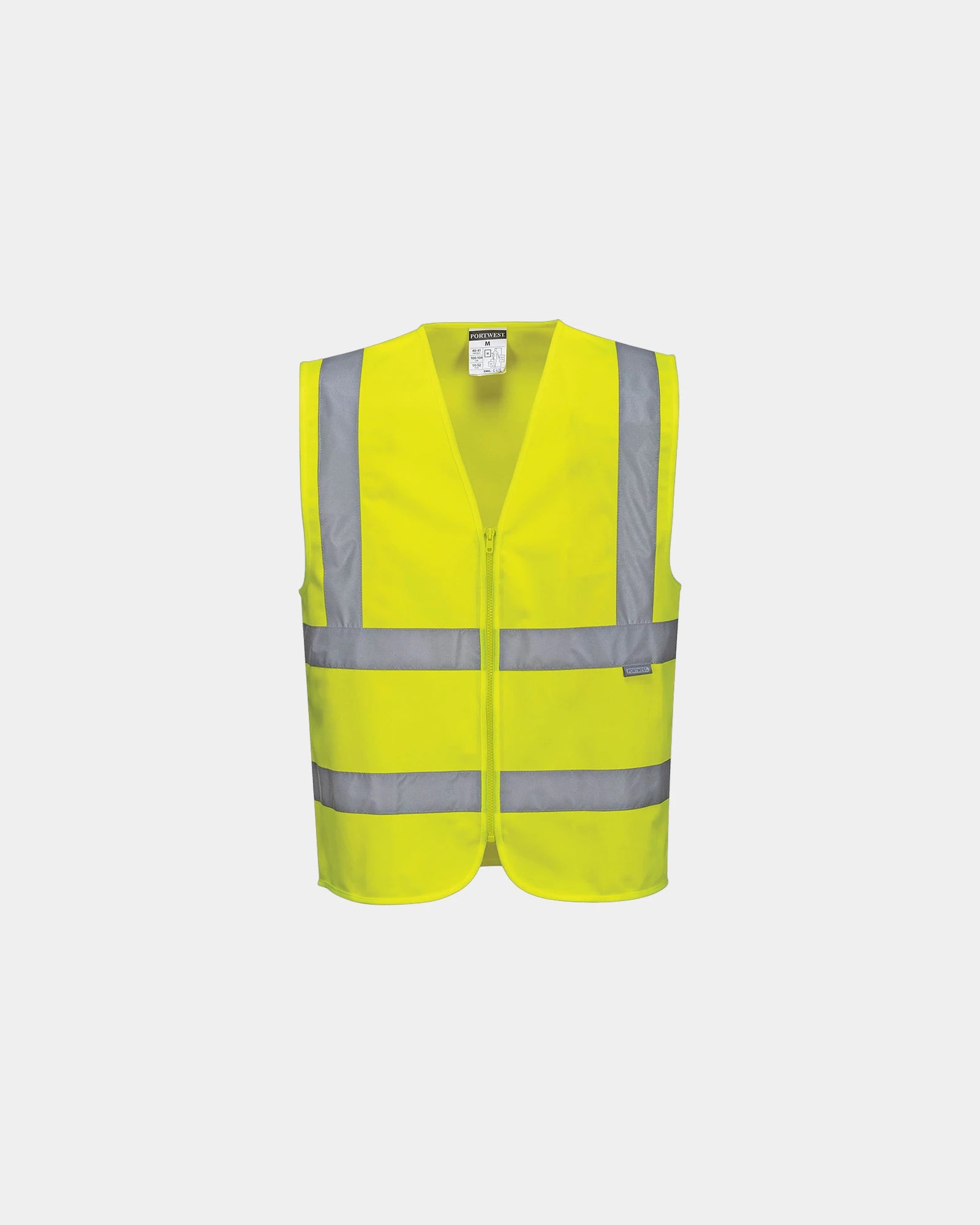 Promotional reflective zip vest - Yellow
