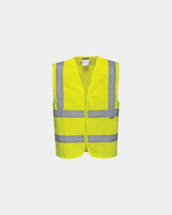Promotional reflective zip vest - Yellow