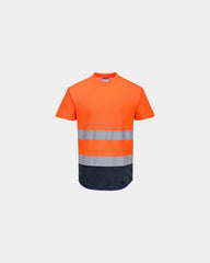 Custom breathable mesh T-shirt for hot weather - Orange
