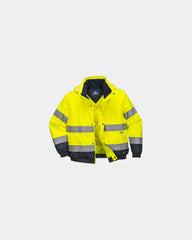 Custom HiVis 2-in-1 jacket - Yellow