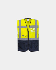 Promotional Executive vest Warsaw - Yellow-Navy