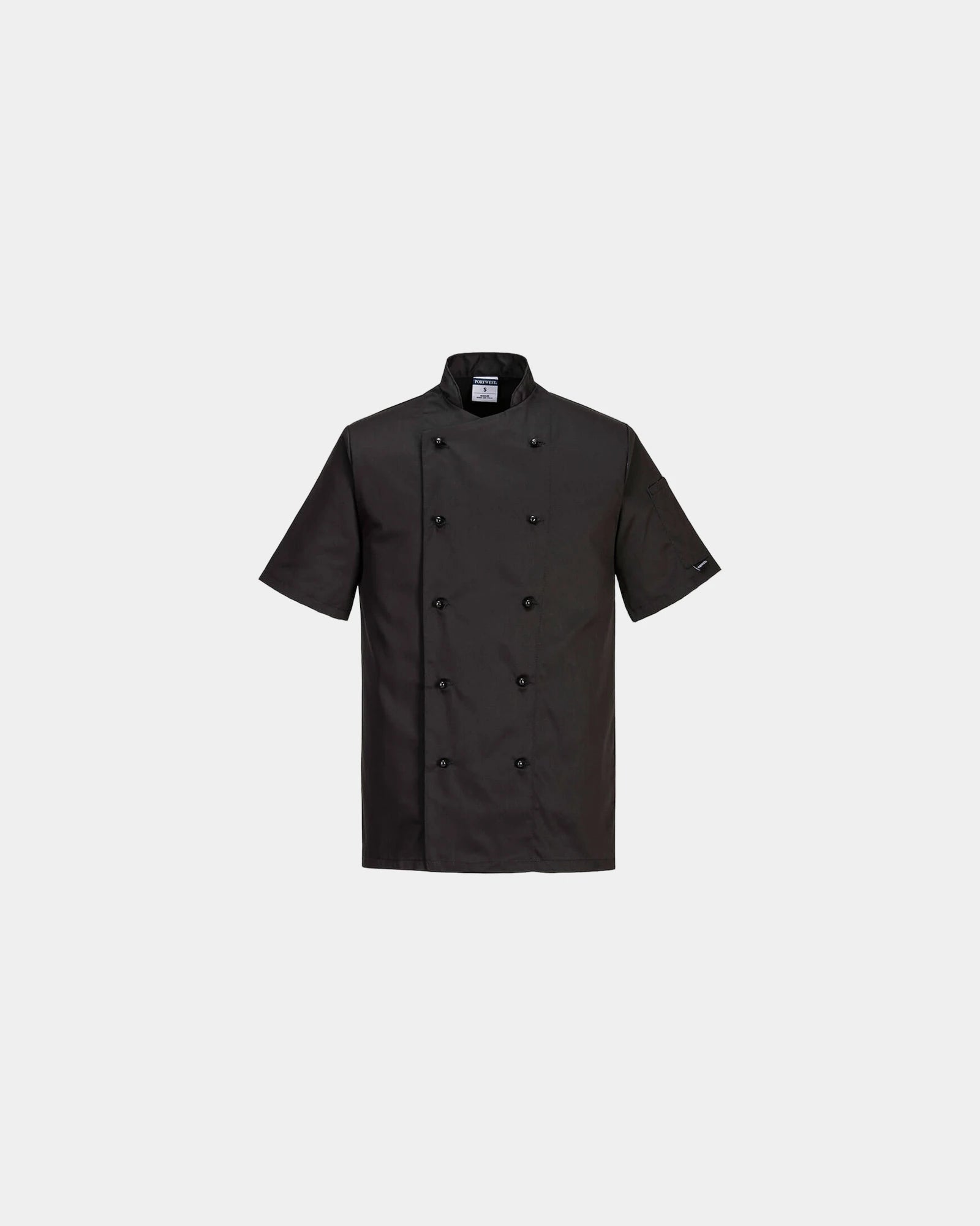 Custom kitchen jacket for hot environments - Black-Sky Blue