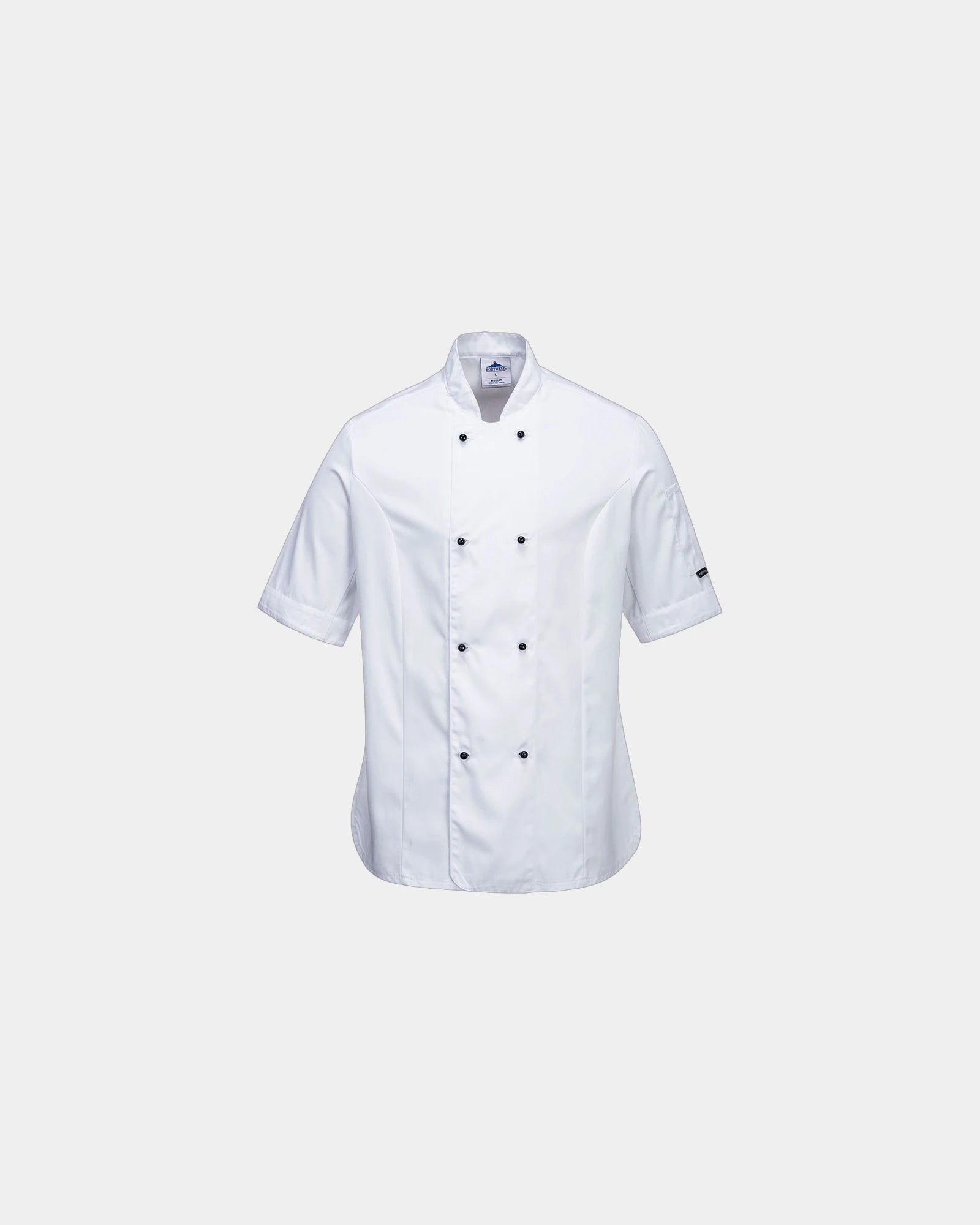 Personalized women's chef jacket with mesh ventilation - White