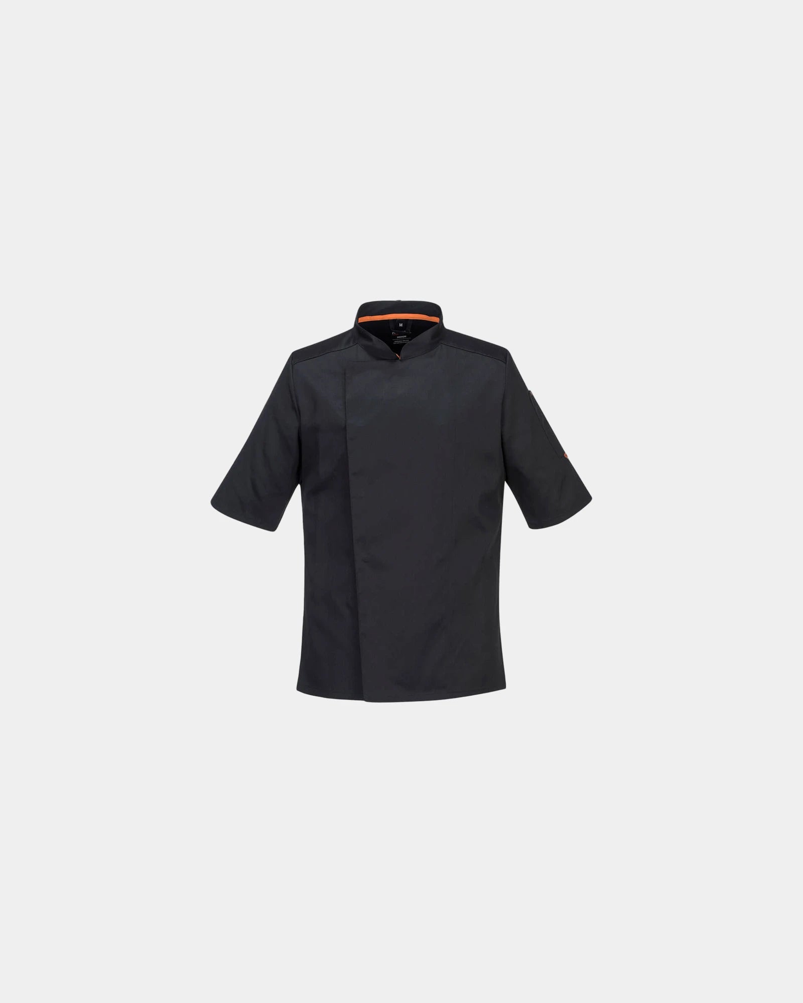 Custom breathable short sleeve jacket - Black-Sky Blue