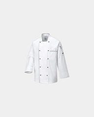 Custom white kitchen jacket Executive - White