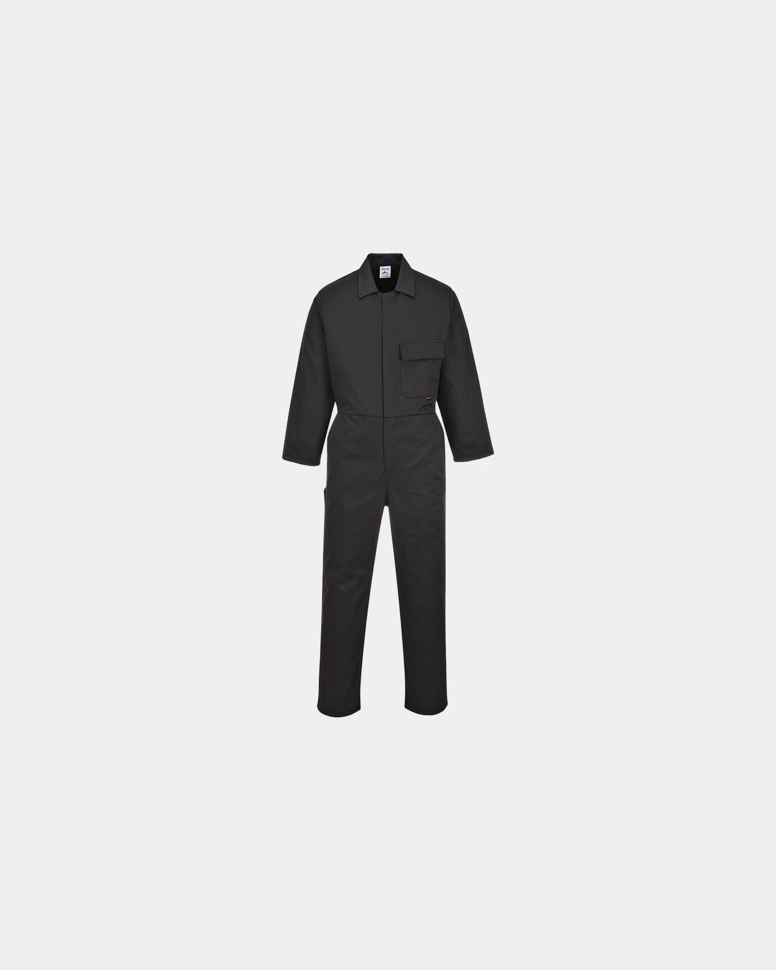 Promotional Standard coverall with elastic back - Black-Sky Blue