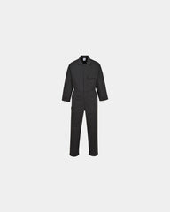 Promotional Standard coverall with elastic back - Black-Sky Blue