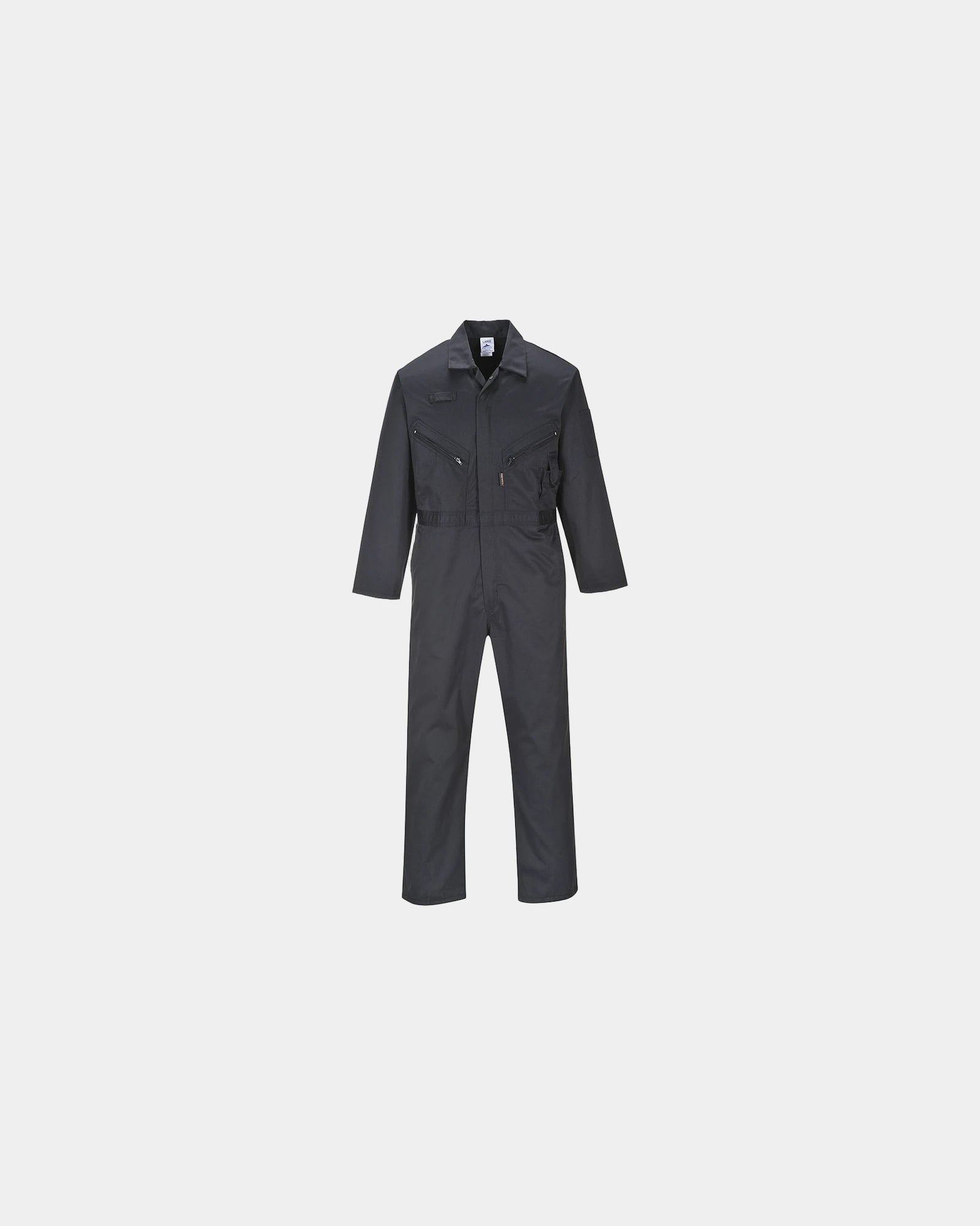 Custom quality fabric Liverpool coverall - Black-Sky Blue