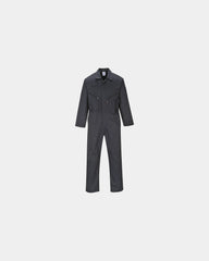 Custom quality fabric Liverpool coverall - Black-Sky Blue