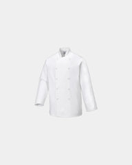 Custom premium cotton chef jacket - White