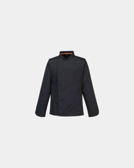 Custom stretch MeshAir Pro long sleeve jacket - Black-Sky Blue