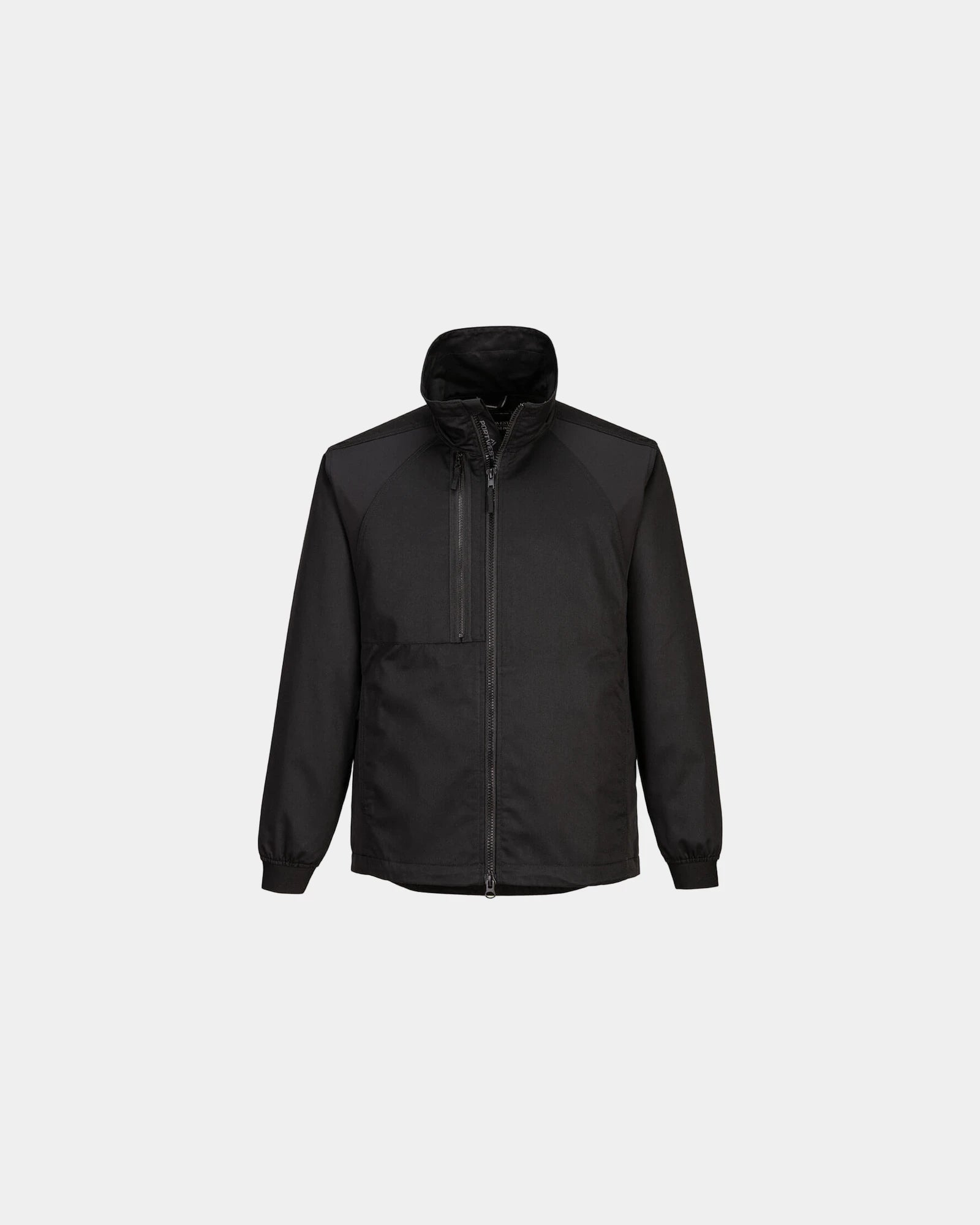 Promotional stretch work jacket - Black-Sky Blue