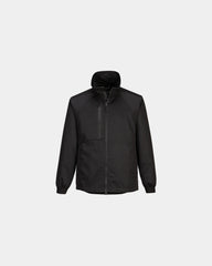 Promotional stretch work jacket - Black-Sky Blue