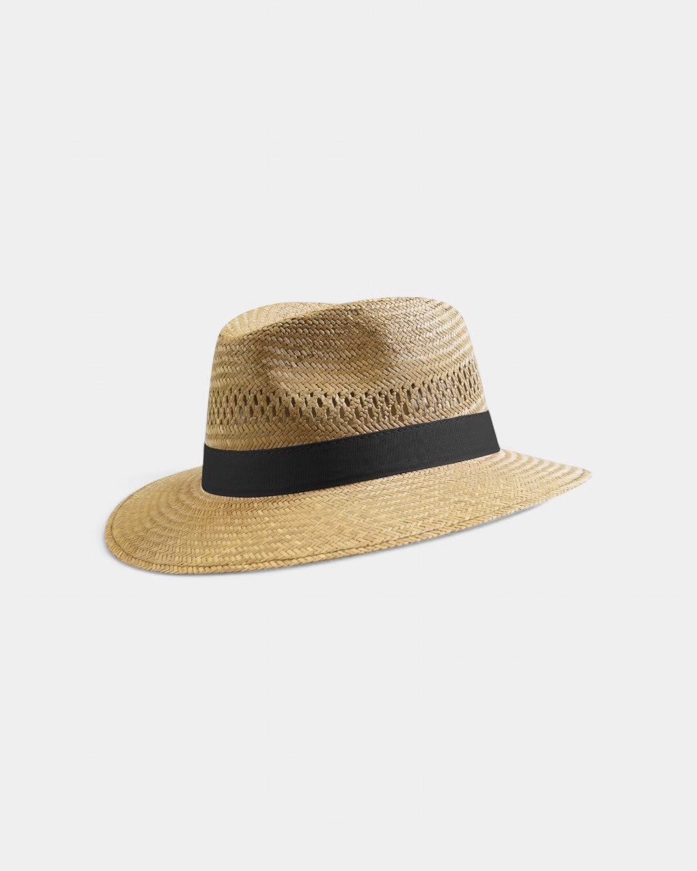 Customizable Golden Straw Panama Hat - 1