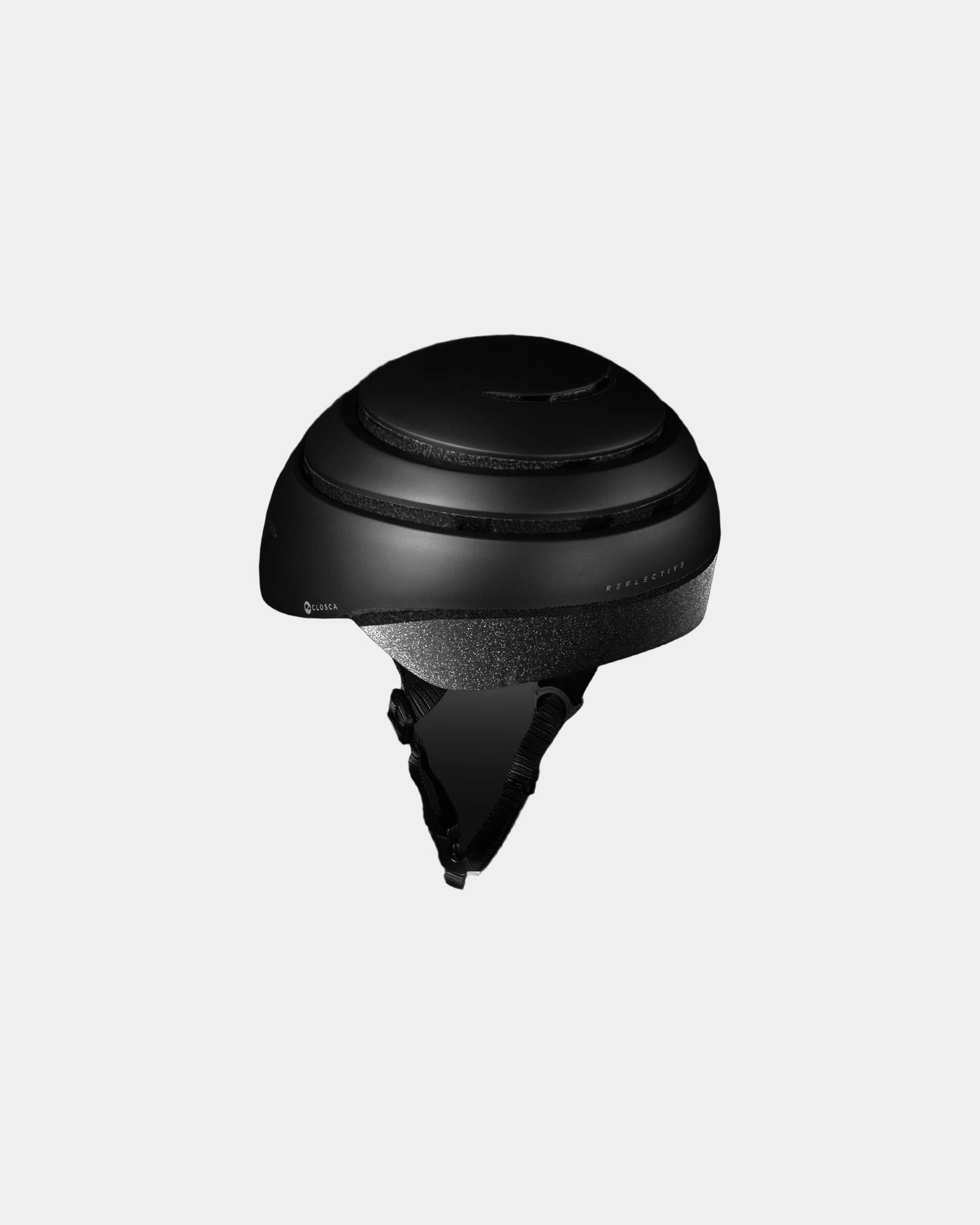 Custom reflective mobility helmet Closca Loop Medium - Black Reflective Coal