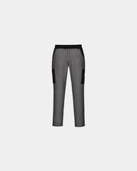 Promotional cut-resistant slim fit cargo pants - Black-Sky Blue