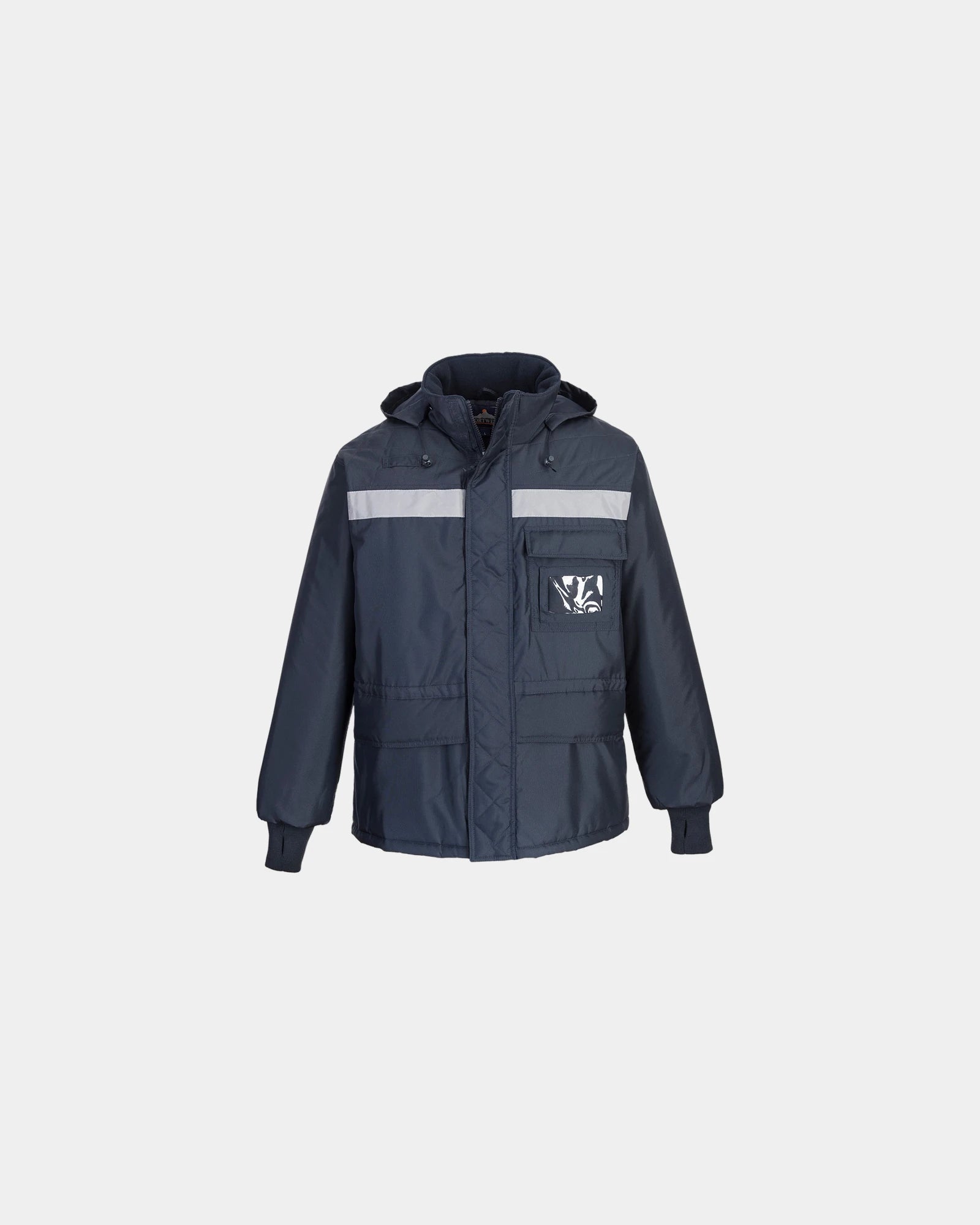Promotional waterproof parka for cold weather - Navy