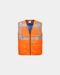 Promotional cooling vest for thermal stress relief - Orange