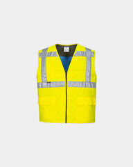 Promotional cooling vest for thermal stress relief - Yellow