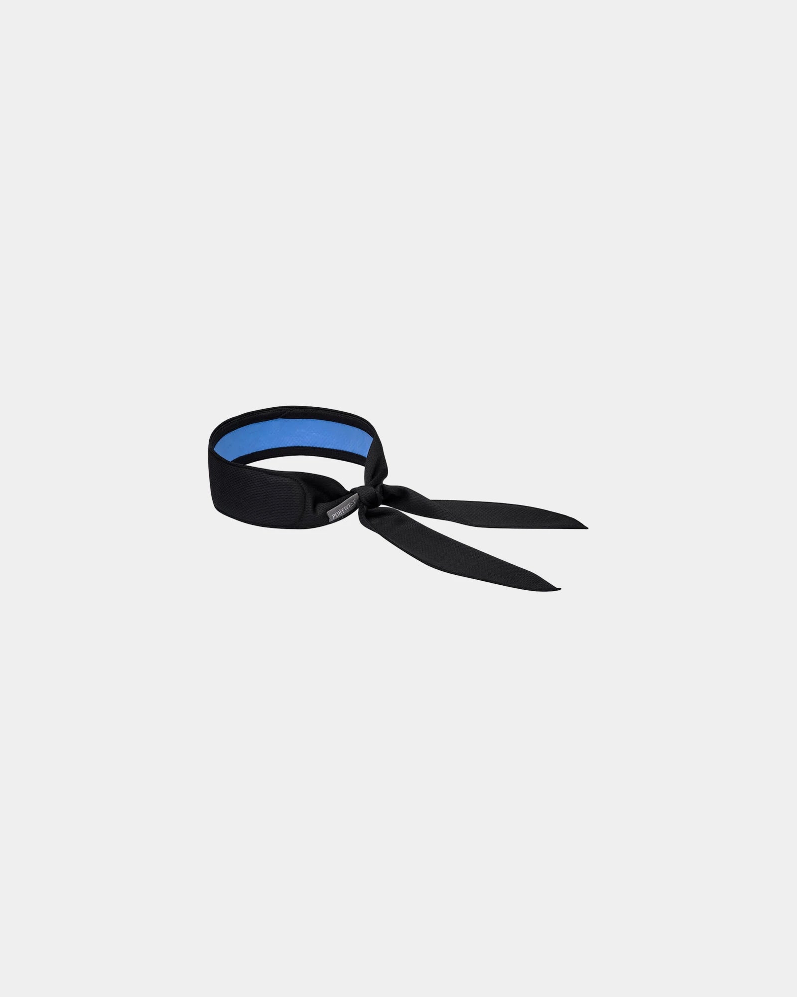 Promotional cooling scarf for hot work environments - Black-Sky Blue