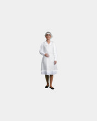Promotional disposable PE apron - White