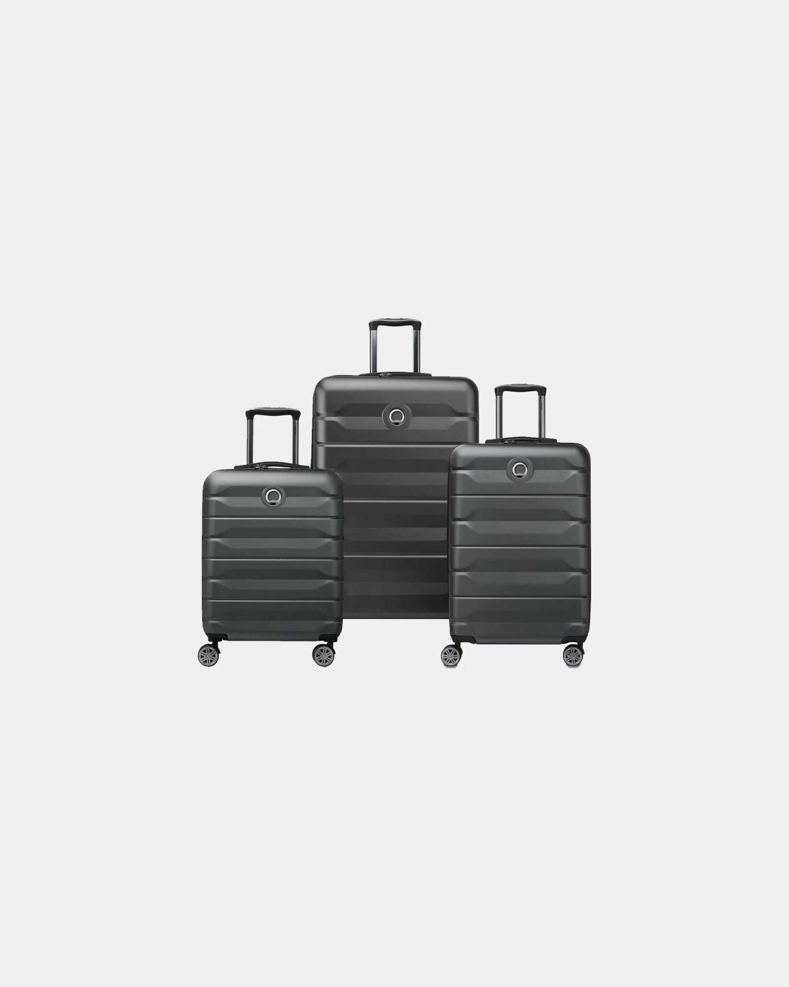 Custom ABS polycarbonate luggage set Delsey AIR ARMOUR - Black