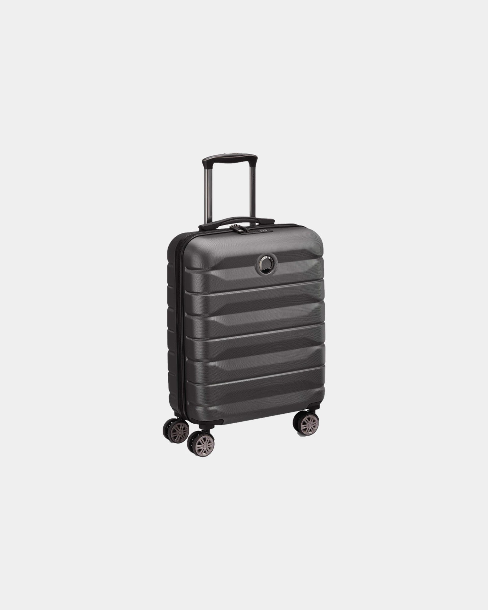 Custom ABS polycarbonate cabin trolley Delsey AIR ARMOUR - Black