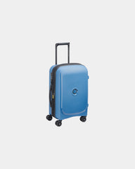 Custom recycled polypropylene cabin suitcase Delsey Belmont Plus - Zinc Blue