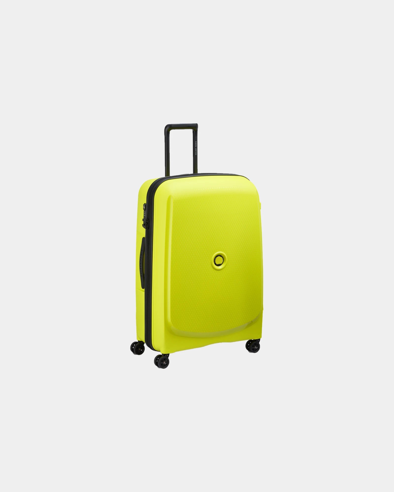 Custom recycled polypropylene suitcase Delsey Belmont Plus XL - Chartreuse