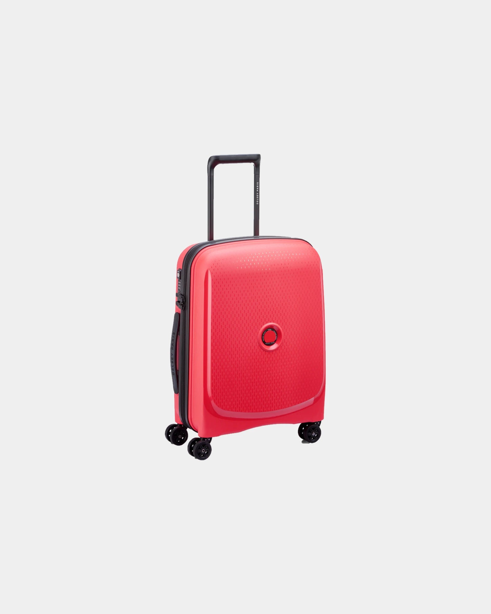Custom recycled polypropylene cabin suitcase Delsey Belmont Plus - Tangerine