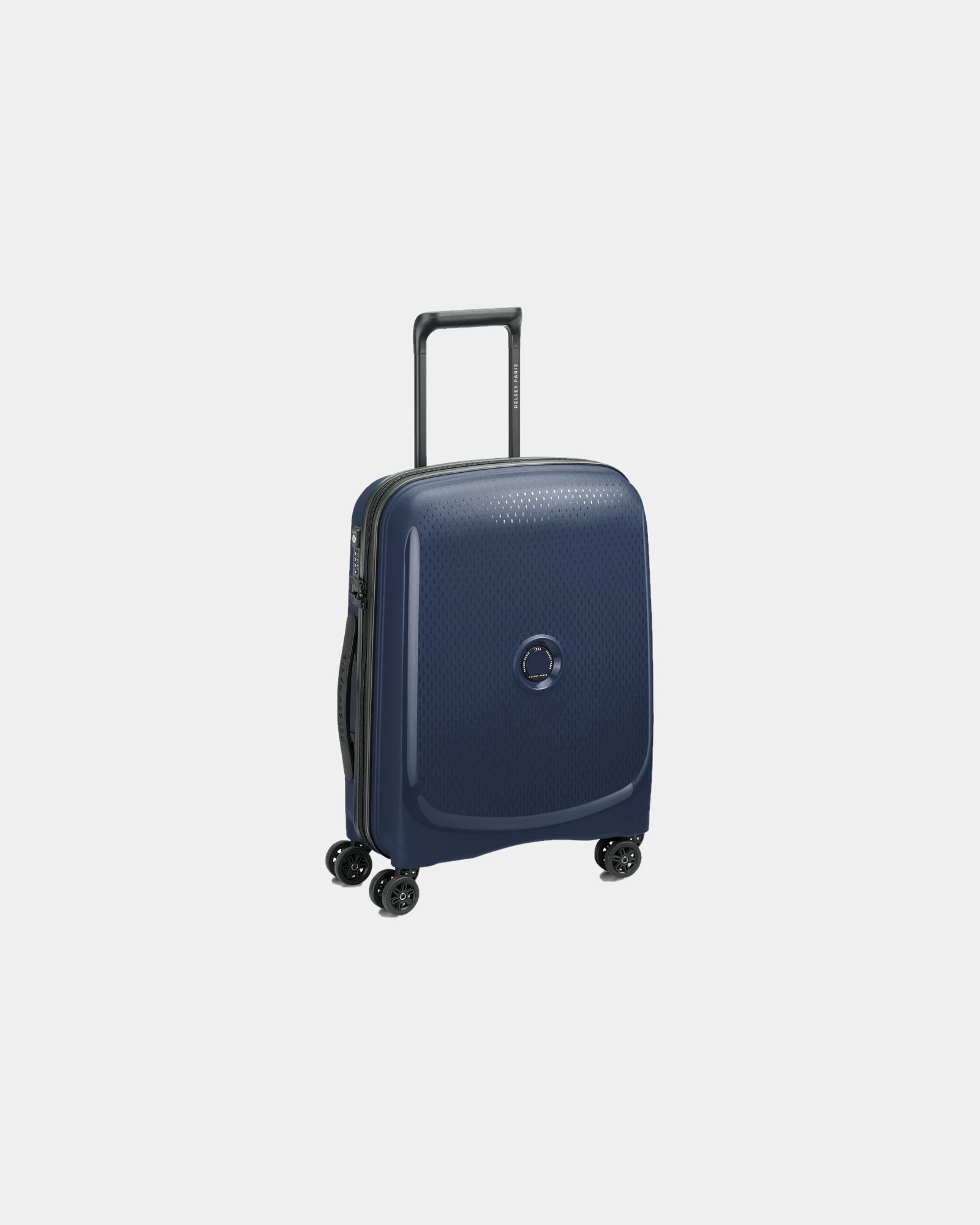 Custom recycled polypropylene cabin suitcase Delsey Belmont Plus - Blue